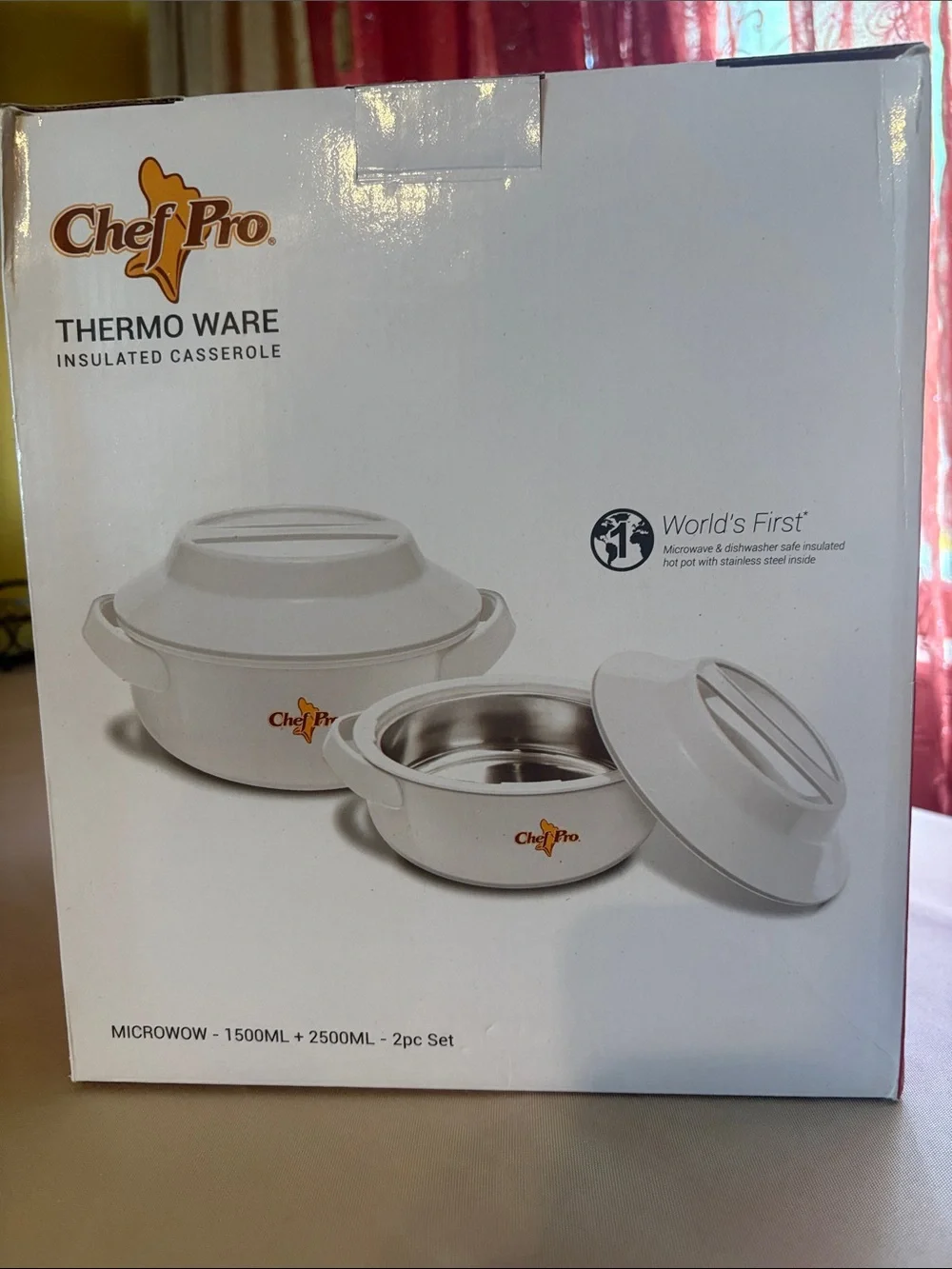 Chef Pro Thermo Ware Insulated Casserole Set - White
